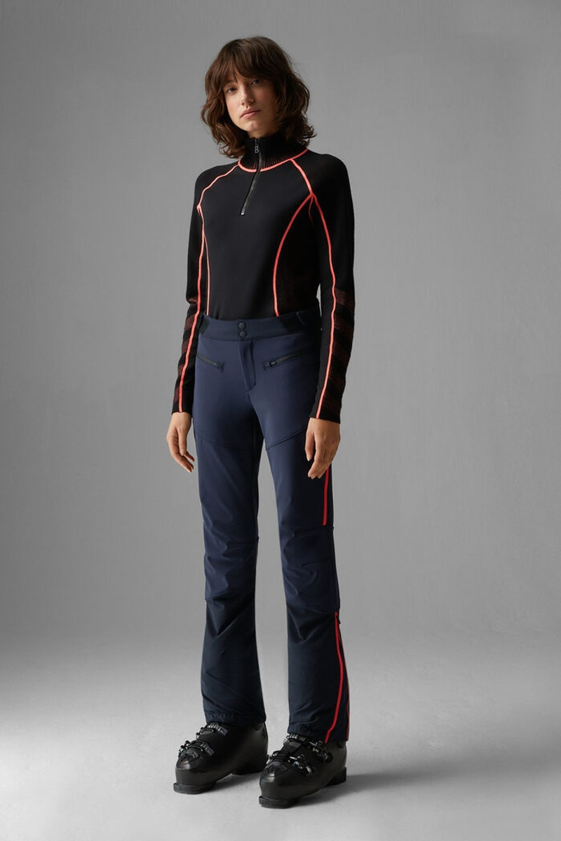 BOGNER Power Softshell ski pants in Navy blue outlook