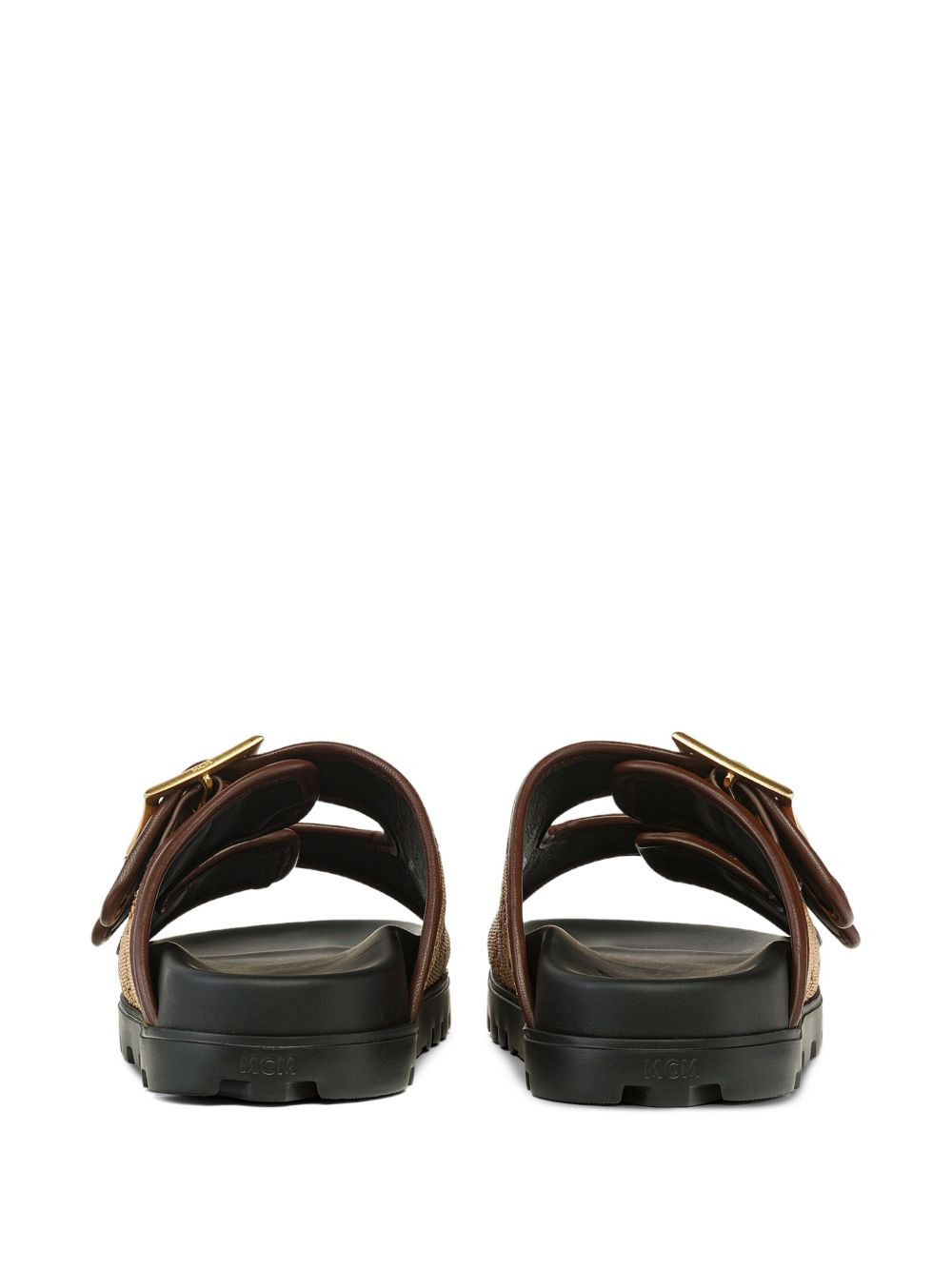 jacquard buckle-fastening sandals - 4