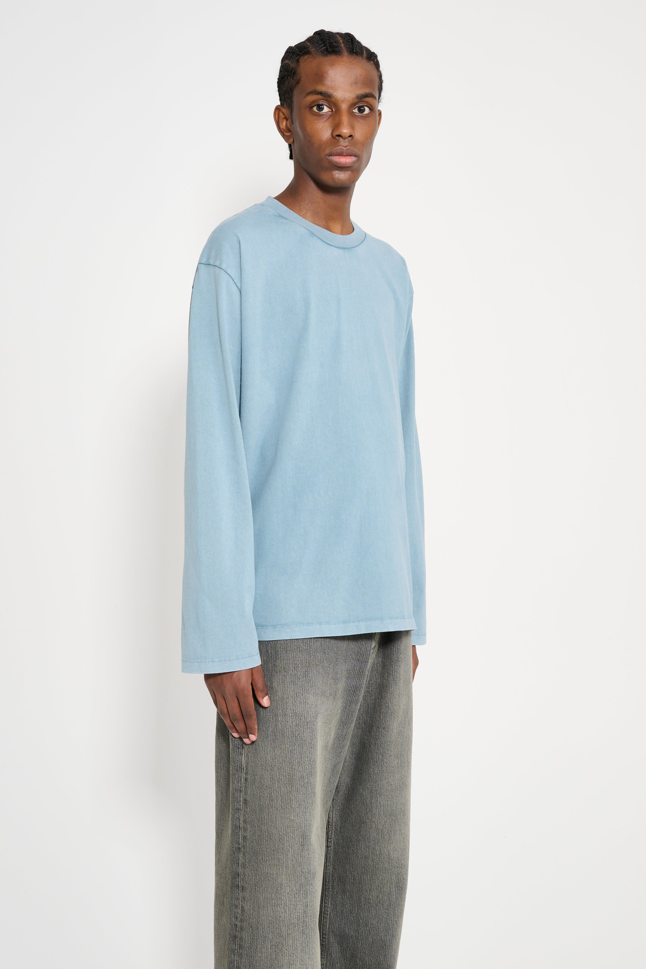 STOCKHOLM SURFBOARD BACK LOGO LONGSLEEVE TOKYO BLUE - 4