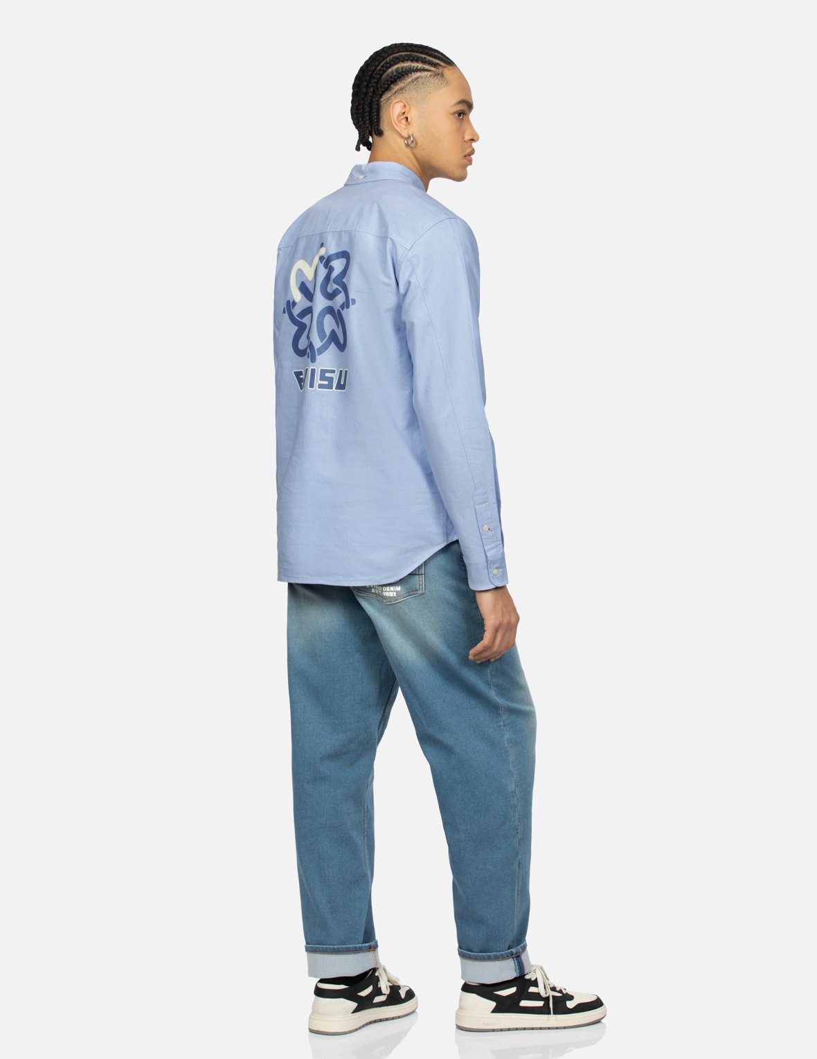MULTI-SEAGULL PRINT REGULAR FIT OXFORD SHIRT - 3
