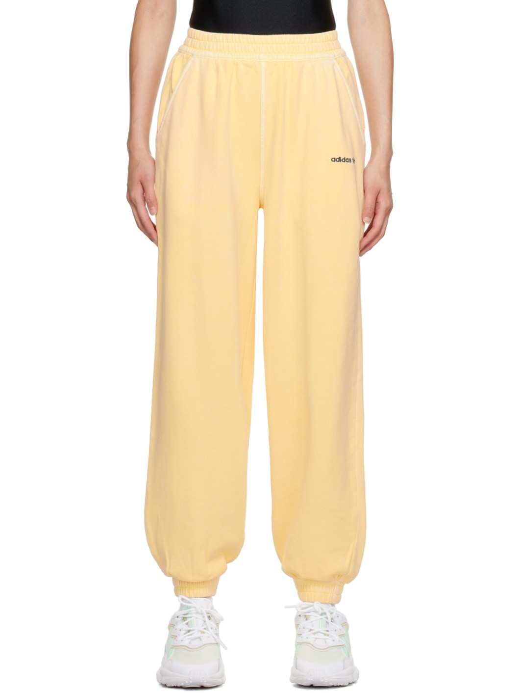 Yellow Printed Lounge Pants - 1