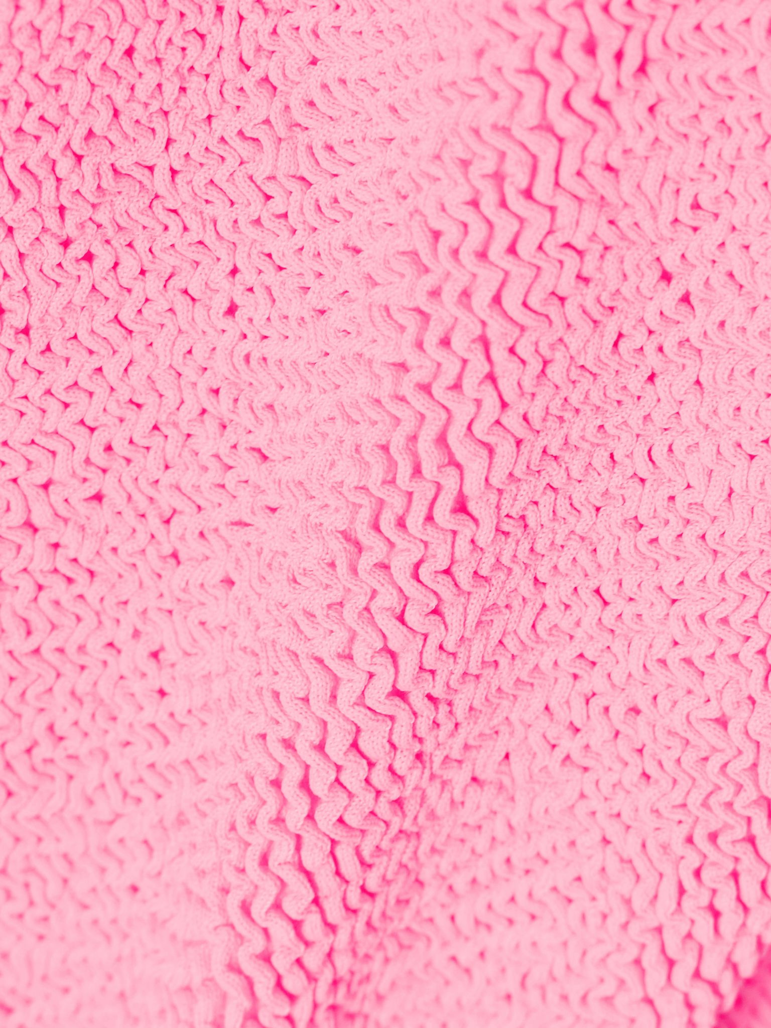 Strap seersucker bikini Bright pink - 4