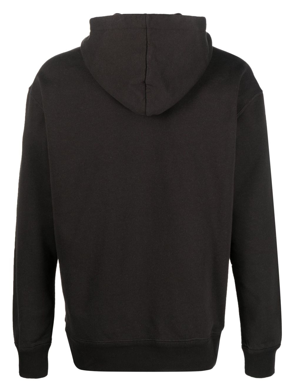 embroidered-logo drawstring hoodie - 2