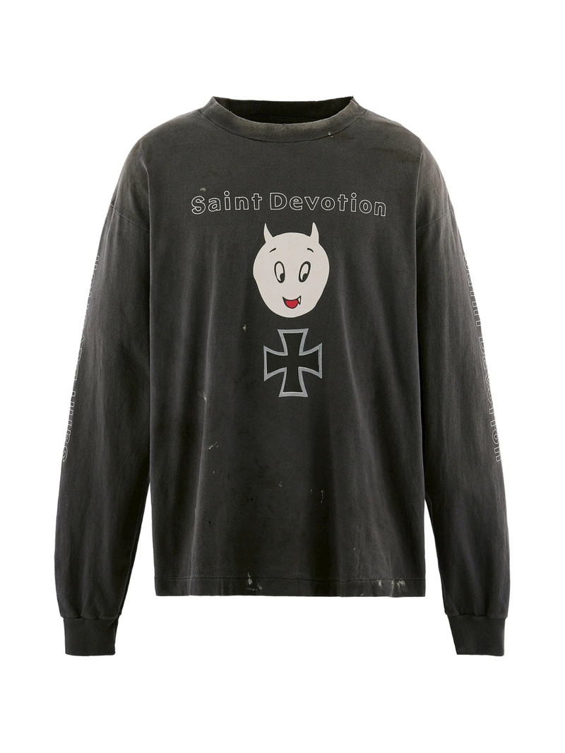 Saint Mxxxxxx Long-sleeve Graphic-print T-shirt 1