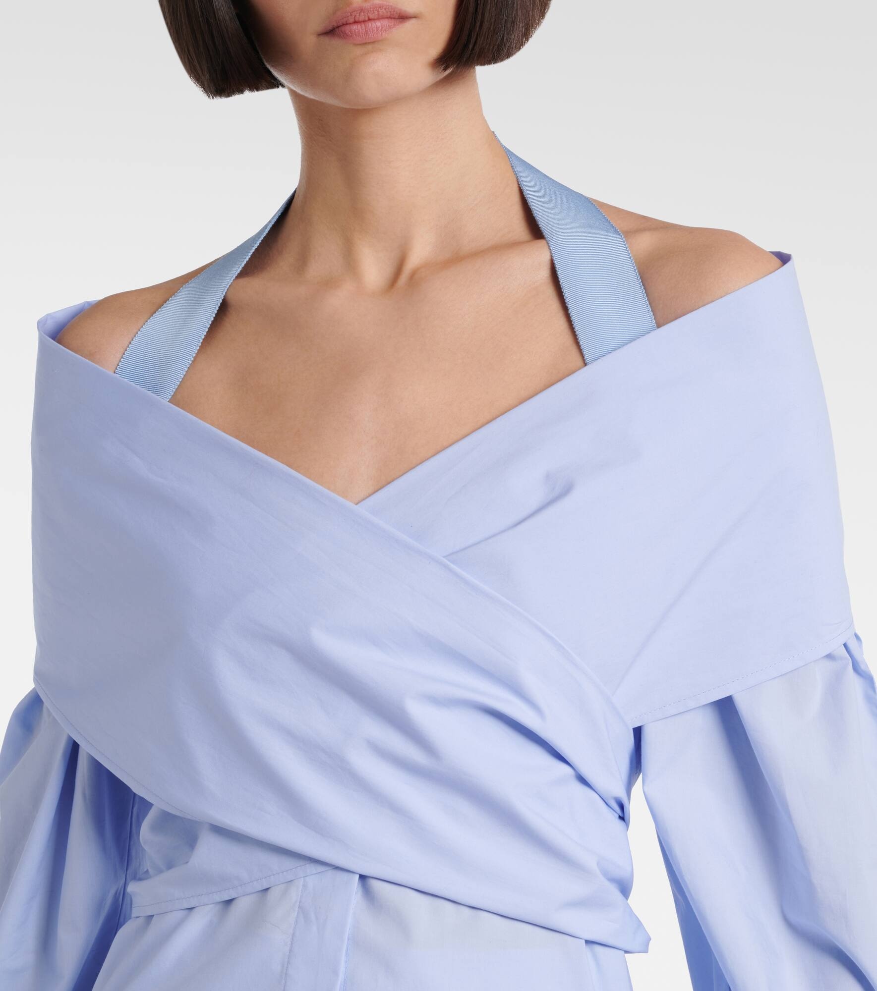 Draped off-shoulder blouse - 4