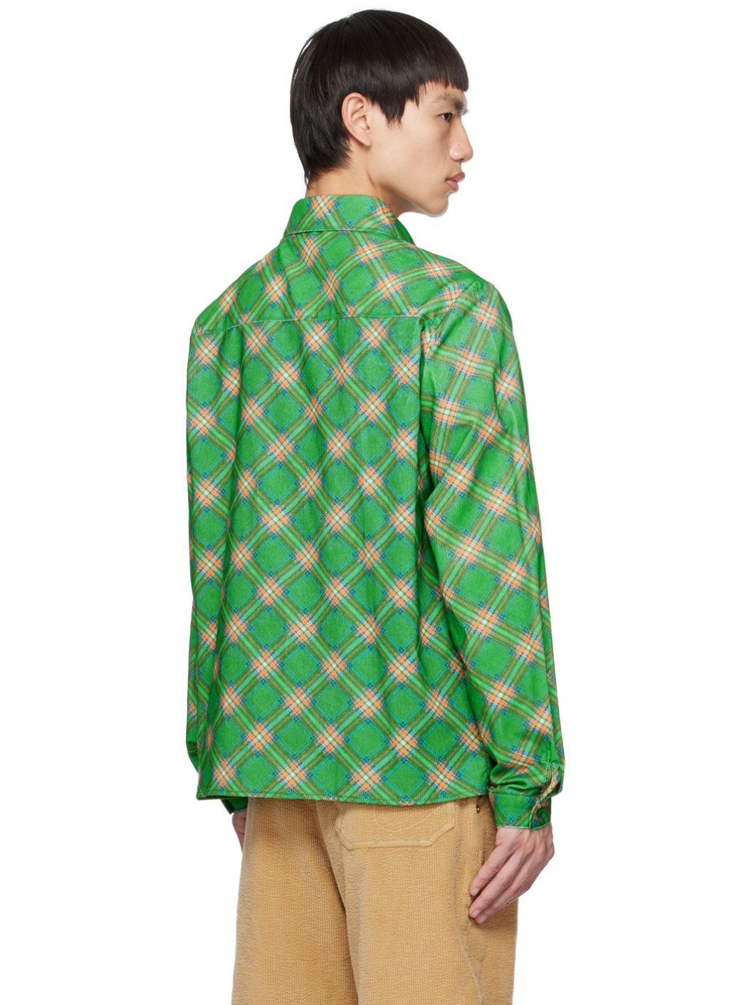 Green Plaid Shirt - 3