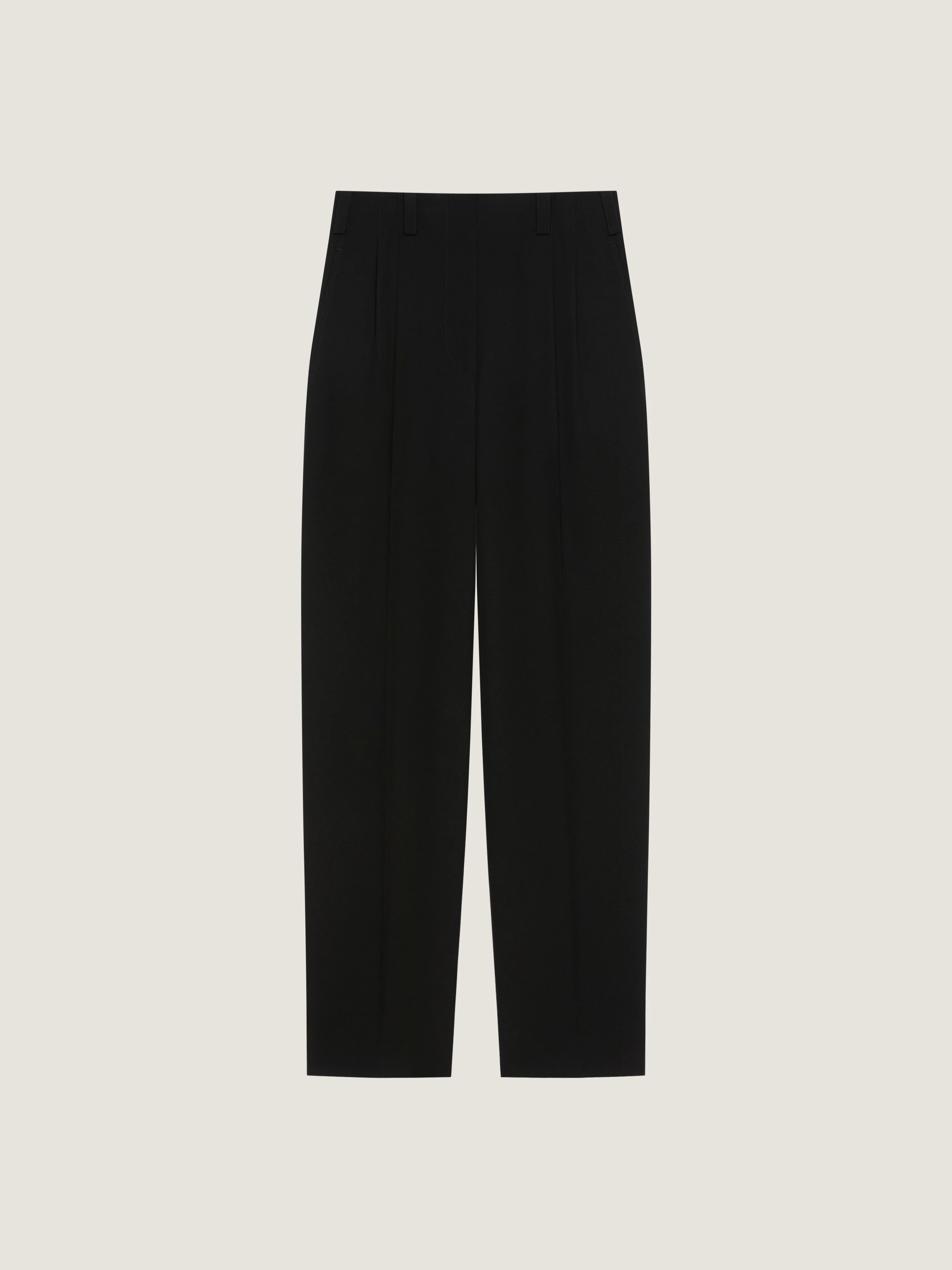 DOUBLE PLEAT PANTS IN WOOL - 1
