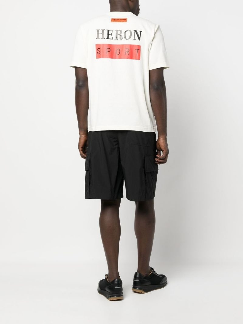 Heron Preston Sport logo-print cotton T-shirt outlook