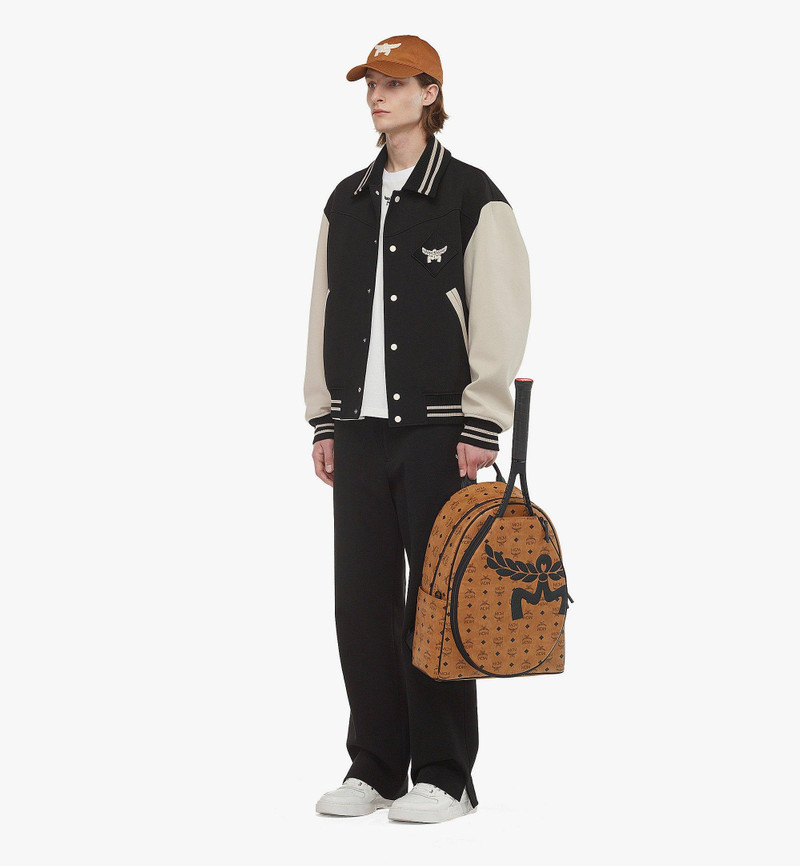 MCM Stark Tennis Backpack in Mega Laurel Visetos outlook