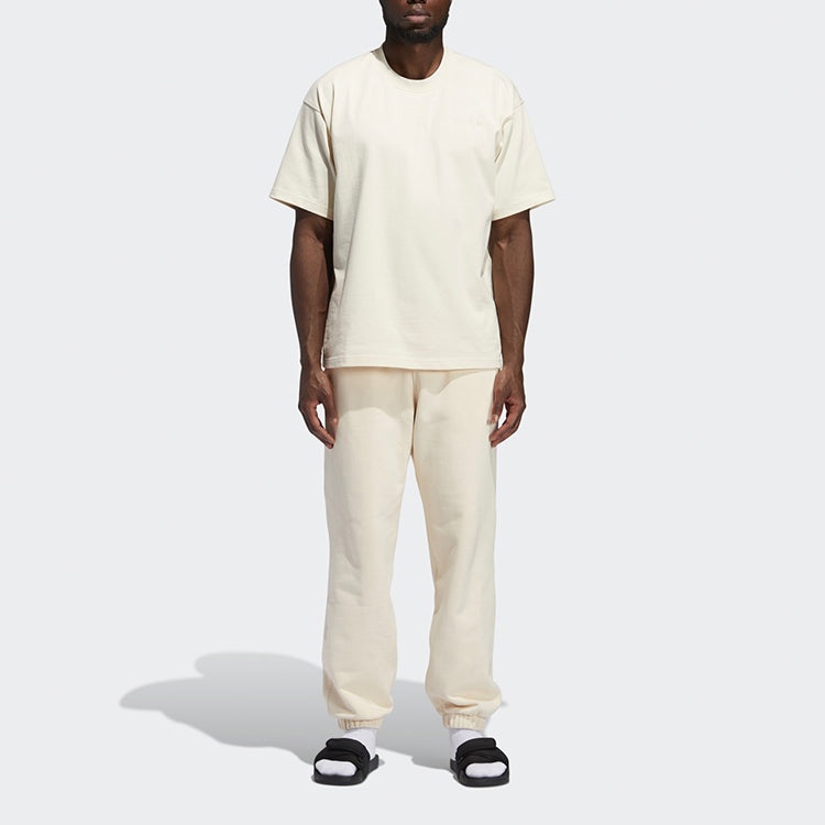 adidas originals Unisex Loose Sweatpants Ivory GH4382 - 4