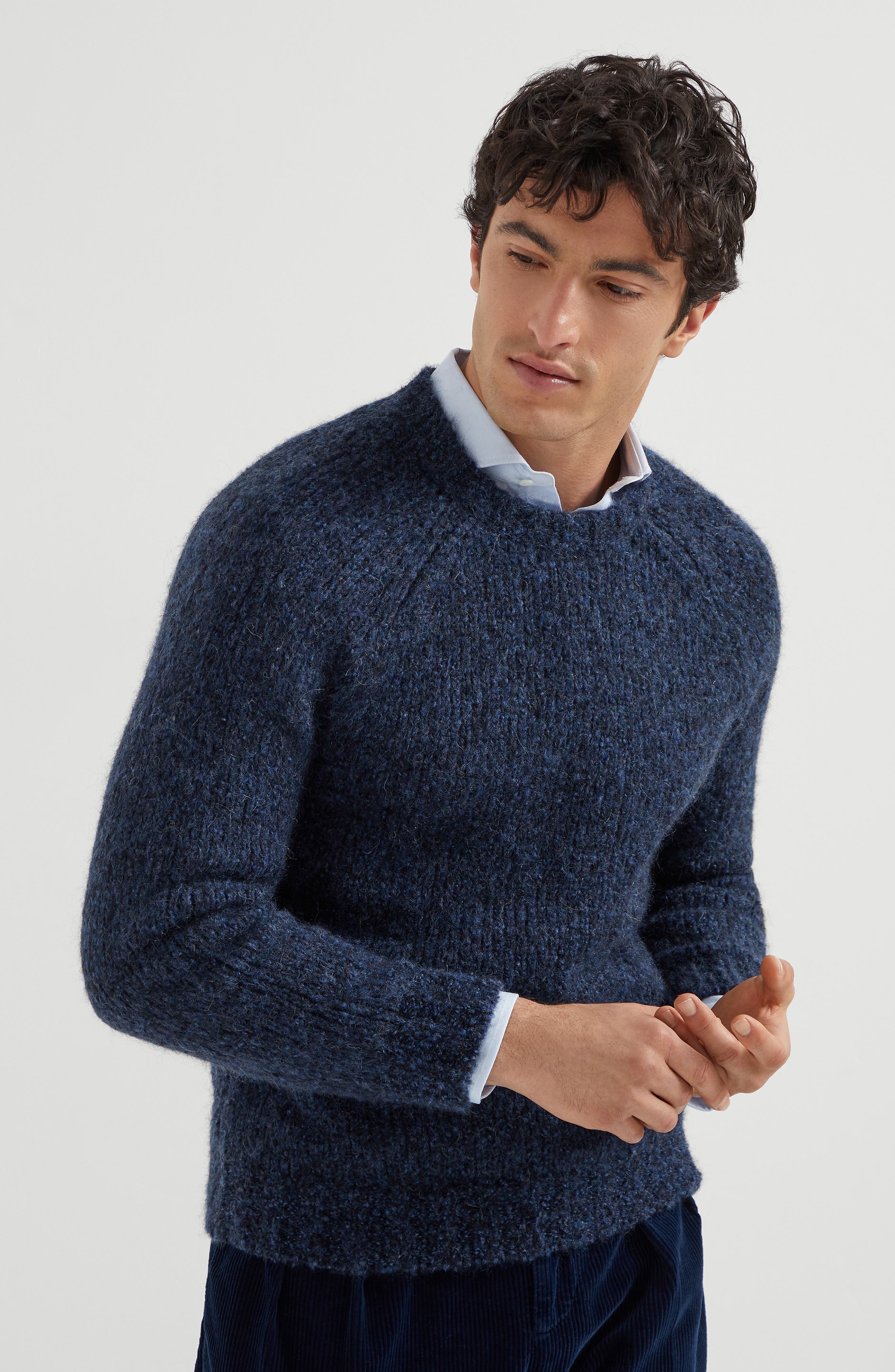 Brunello Cucinelli Flecked sweater in Navy Blue at Nordstrom - 2