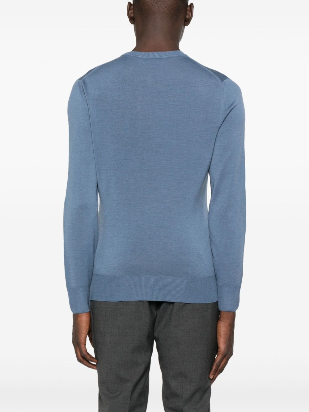 round-neck wool T-shirt - 4