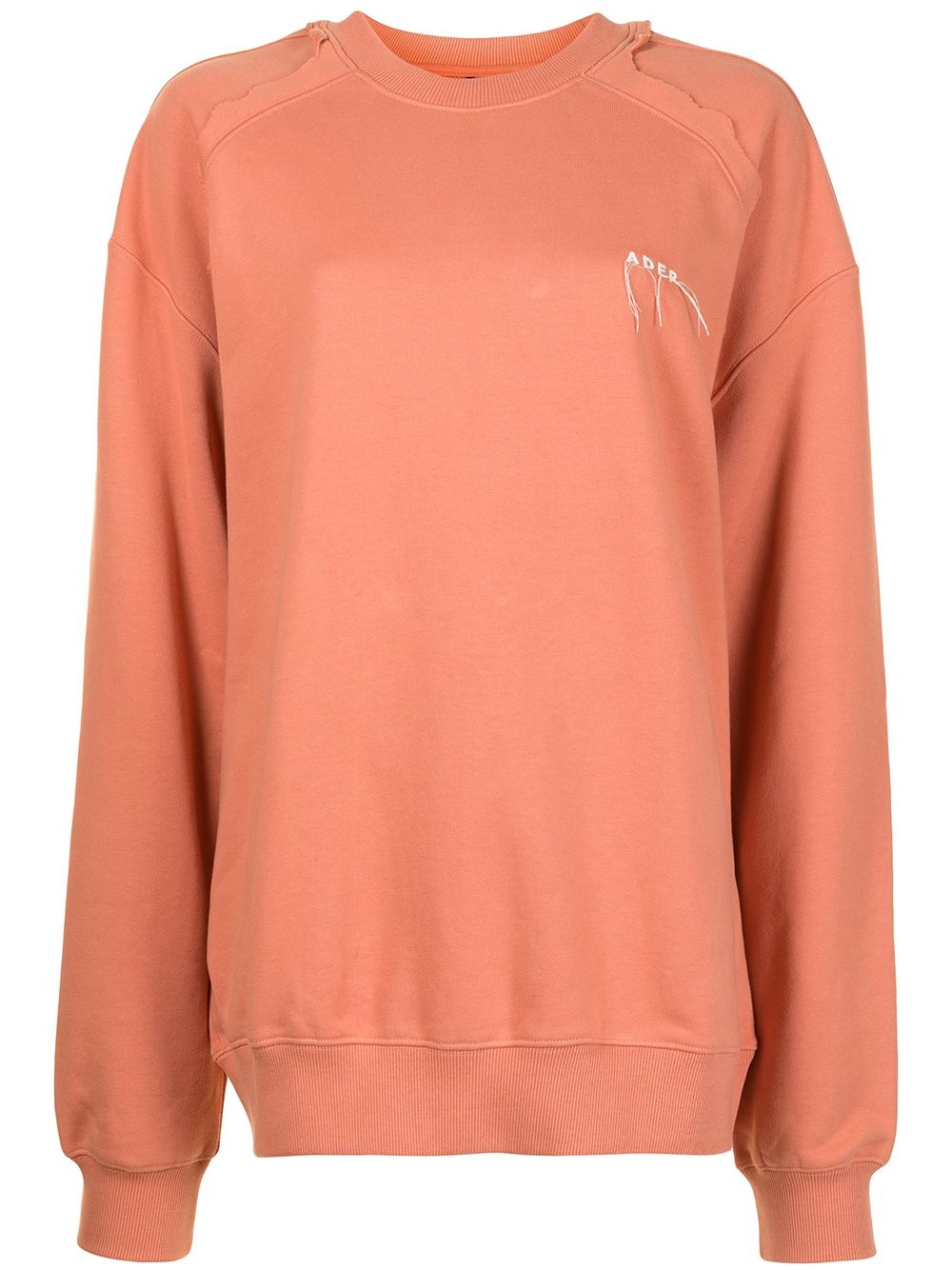 logo-embroidered oversize sweatshirt - 2