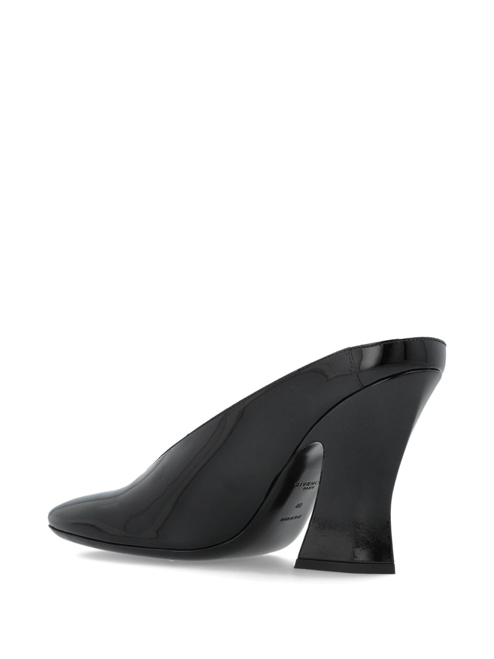 patent leather heeled mules - 4