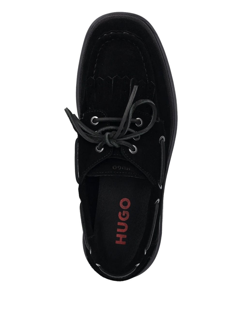 fringe-detail suede loafers - 4