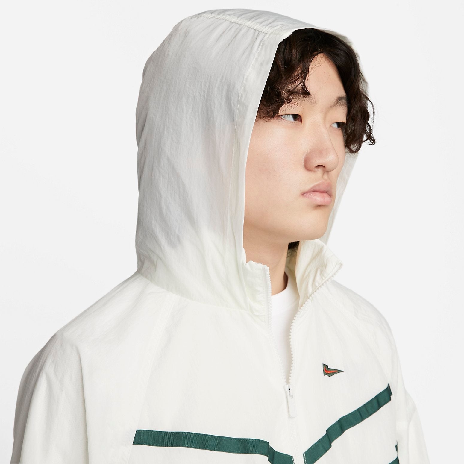 Nike Sportswear Wind Runner 1/2 Half Zip Top 'Sail Noble Green' FD0903-133 - 3
