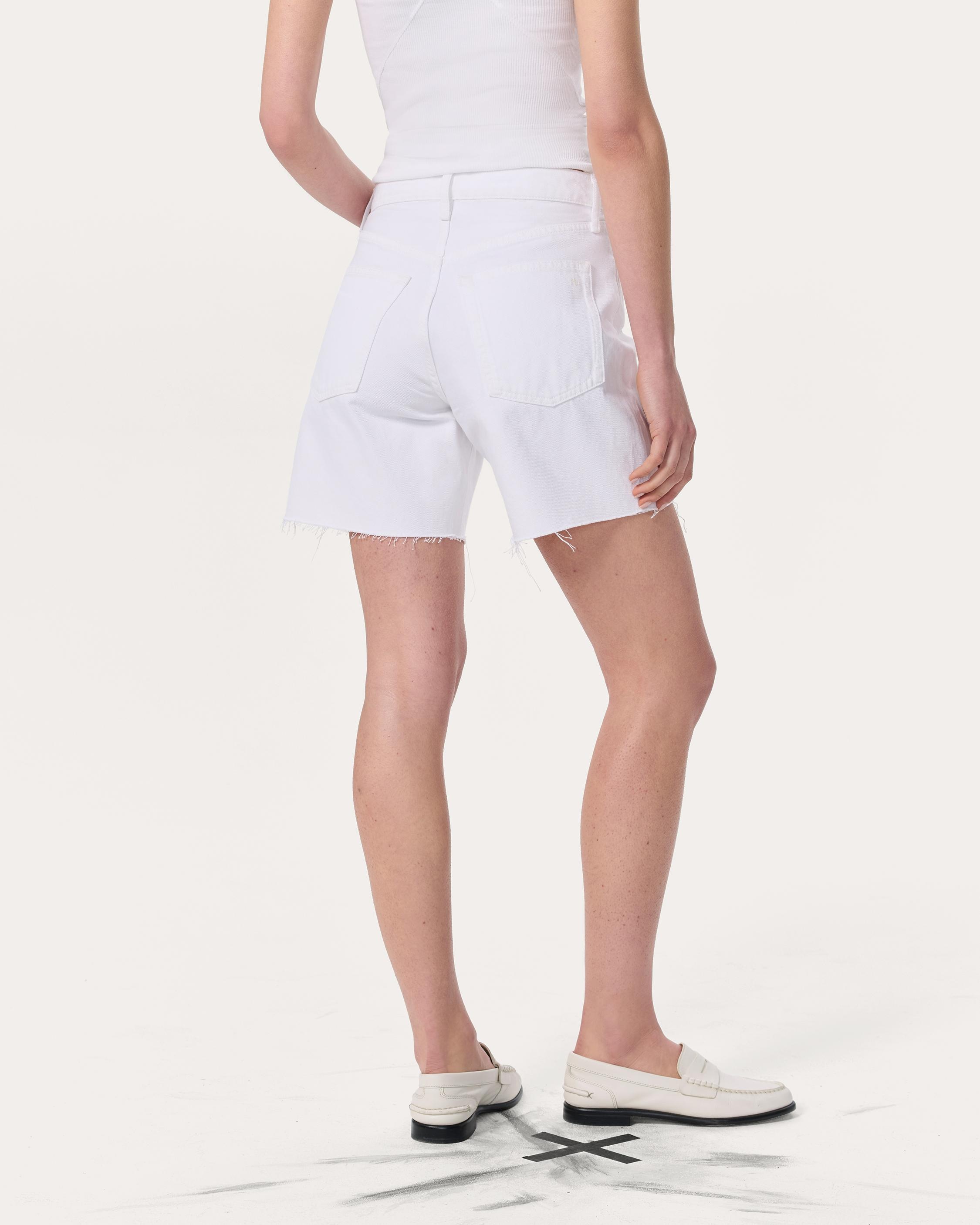 Kaia Denim Shorts
Lightweight Rigid in White - 6