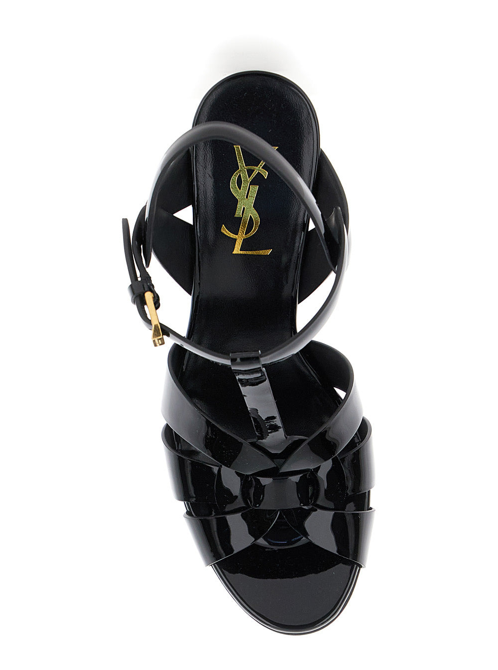 Saint Laurent Women 'Tribute' Black Sandals With Platform In Patent Leather Woman - 4