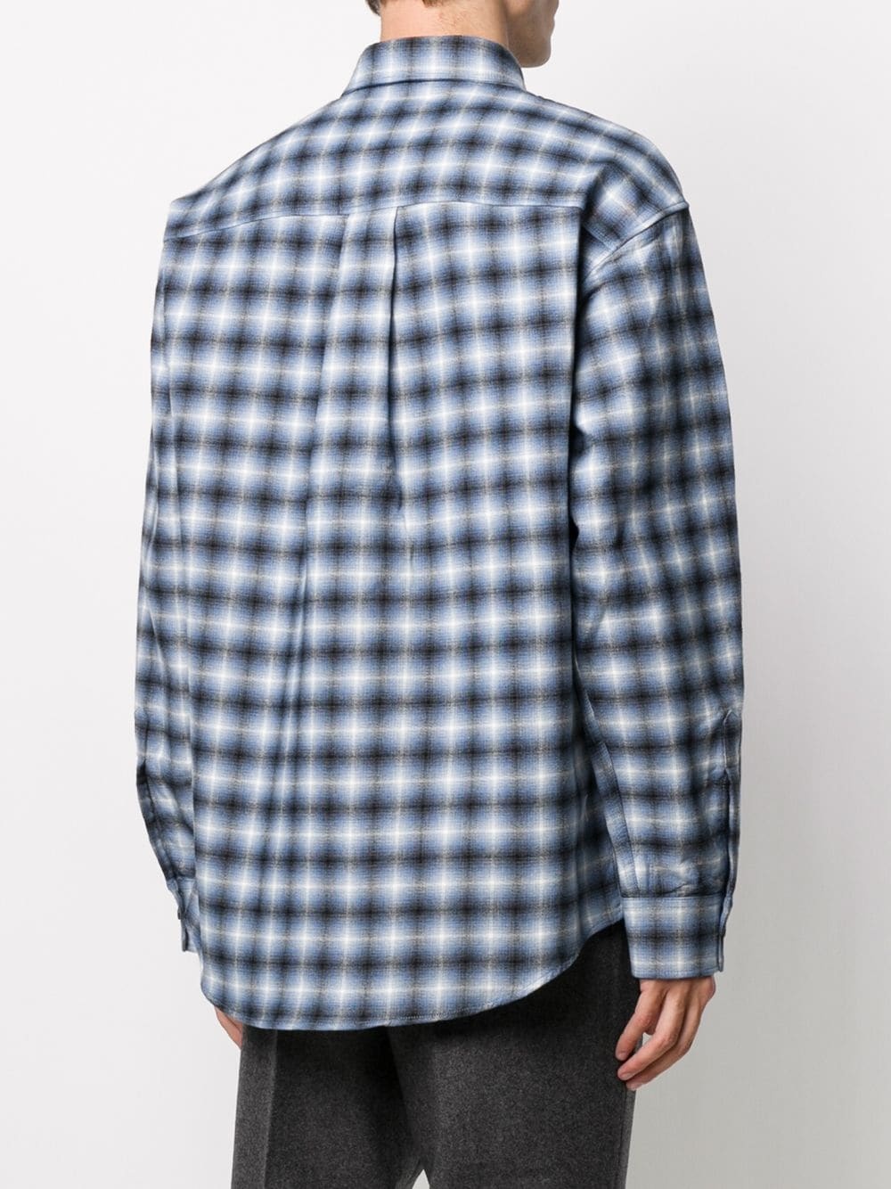 long-sleeve checked shirt - 4