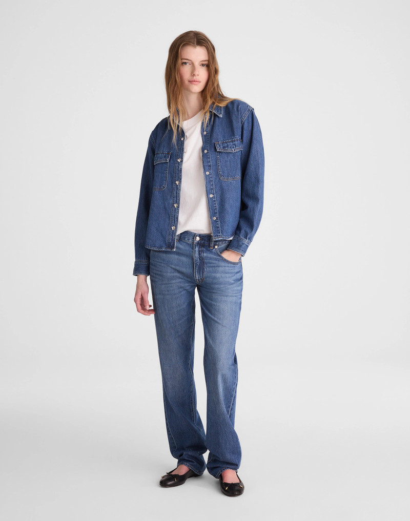 Airy Denim Shirt-Jacket 3