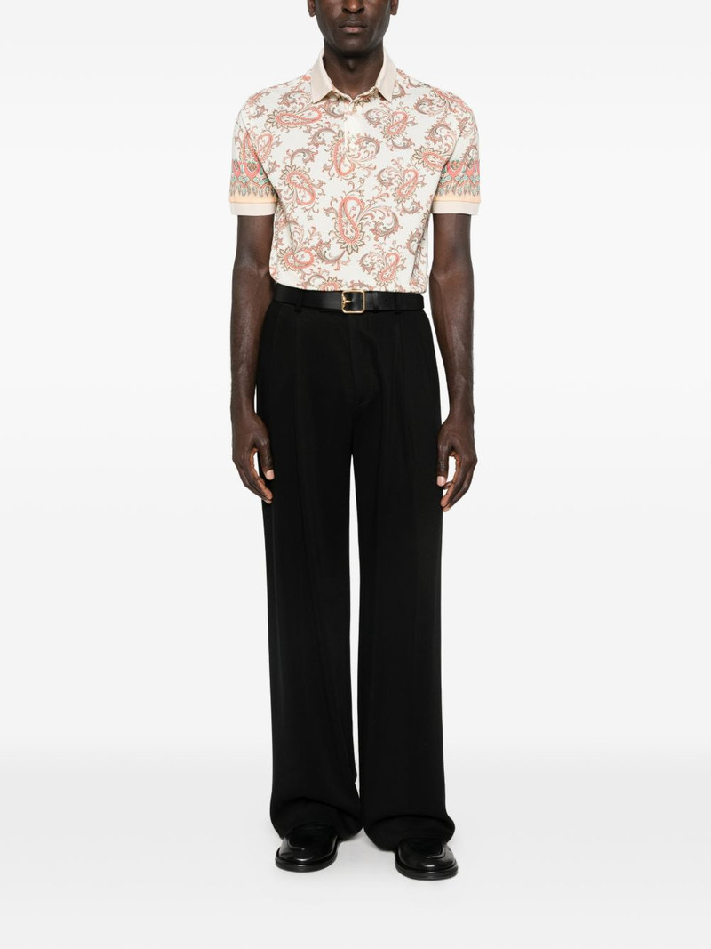 Etro paisley-print polo shirt outlook