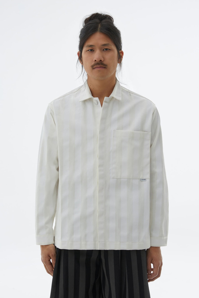 WHITE STRIPED SHIRT 5