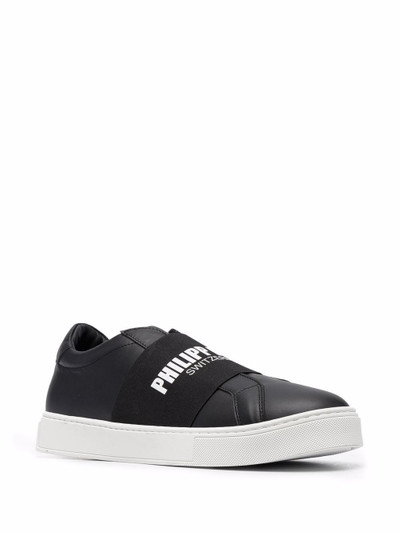 PHILIPP PLEIN logo strap slip-on sneakers outlook