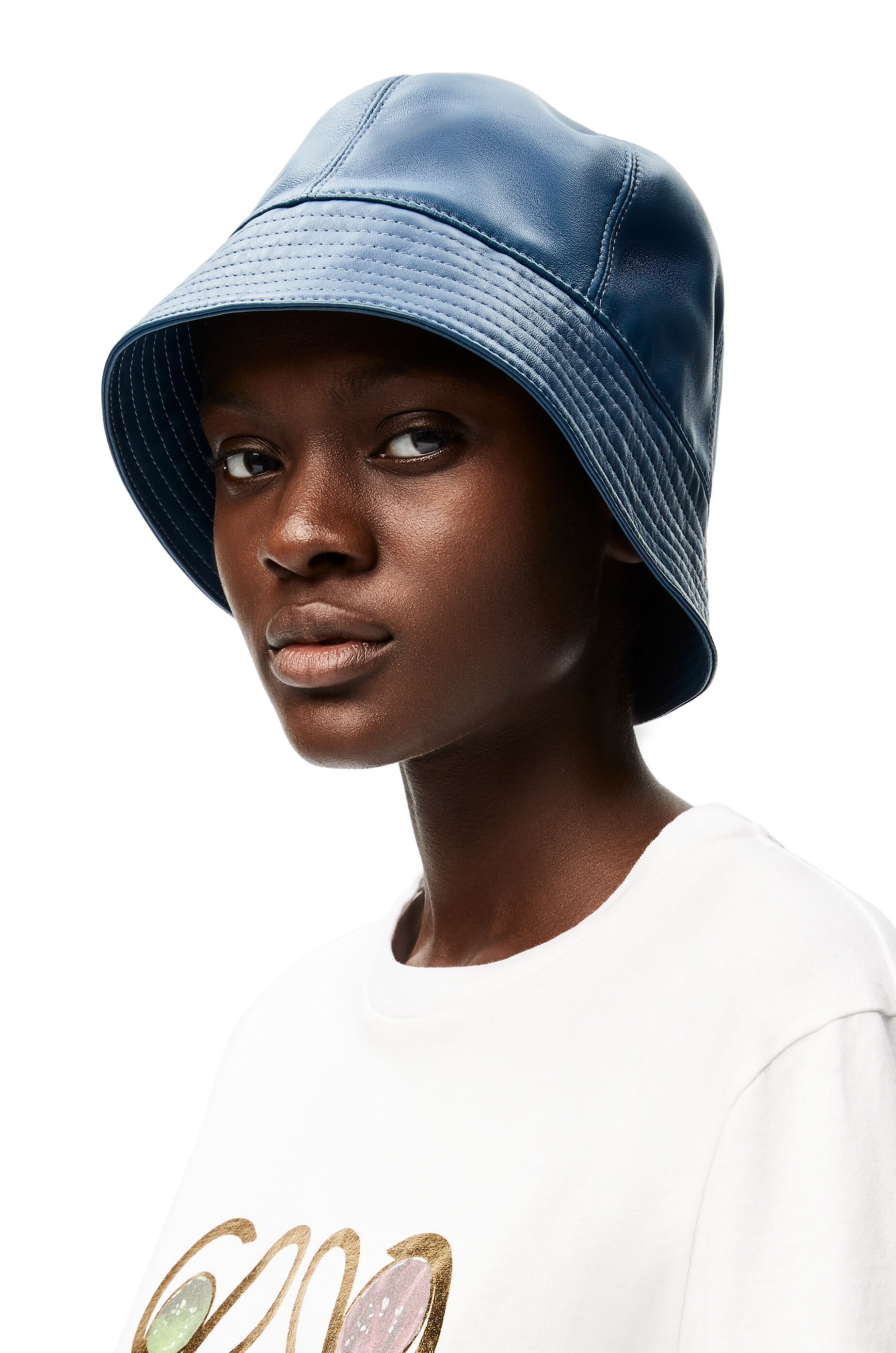 Bucket hat in nappa calfskin - 2