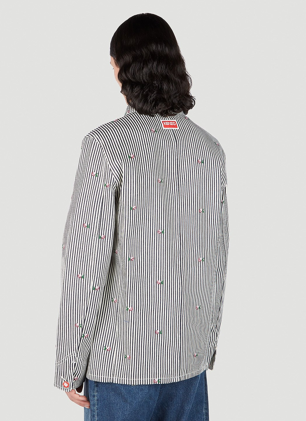 Kenzo Men Floral Stripe Workwear Jacket - 4
