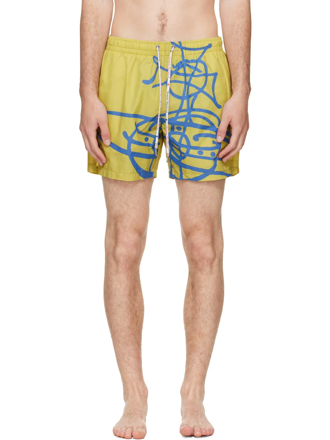 Yellow Surf Boxer Swim Shorts - 1