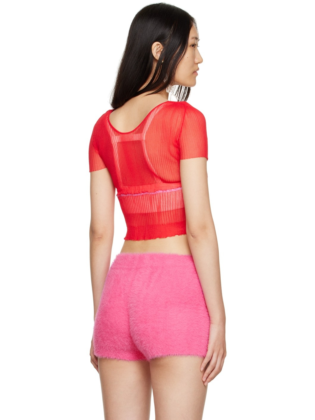 Red Le Papier 'La Maille Sognu' T-Shirt - 3