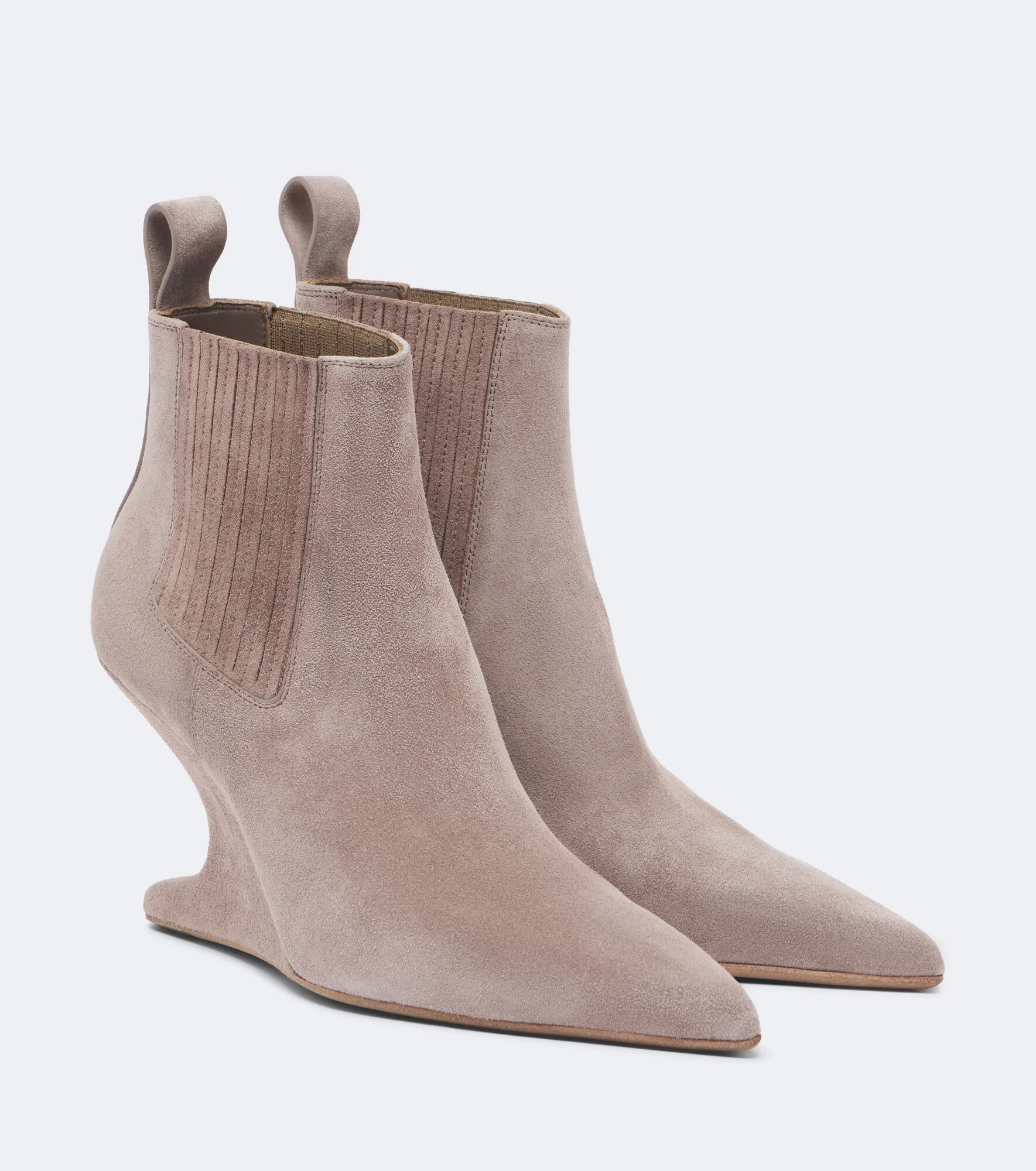 Cantilever suede ankle boots - 1