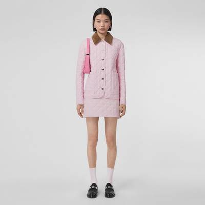 Burberry Diamond Quilted Nylon and Cotton Mini Skirt outlook