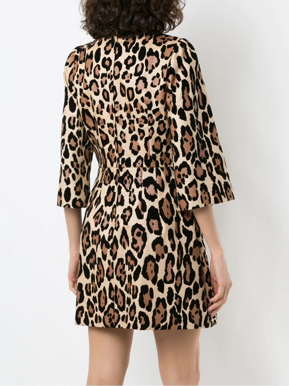 leopard-print mini dress - 4