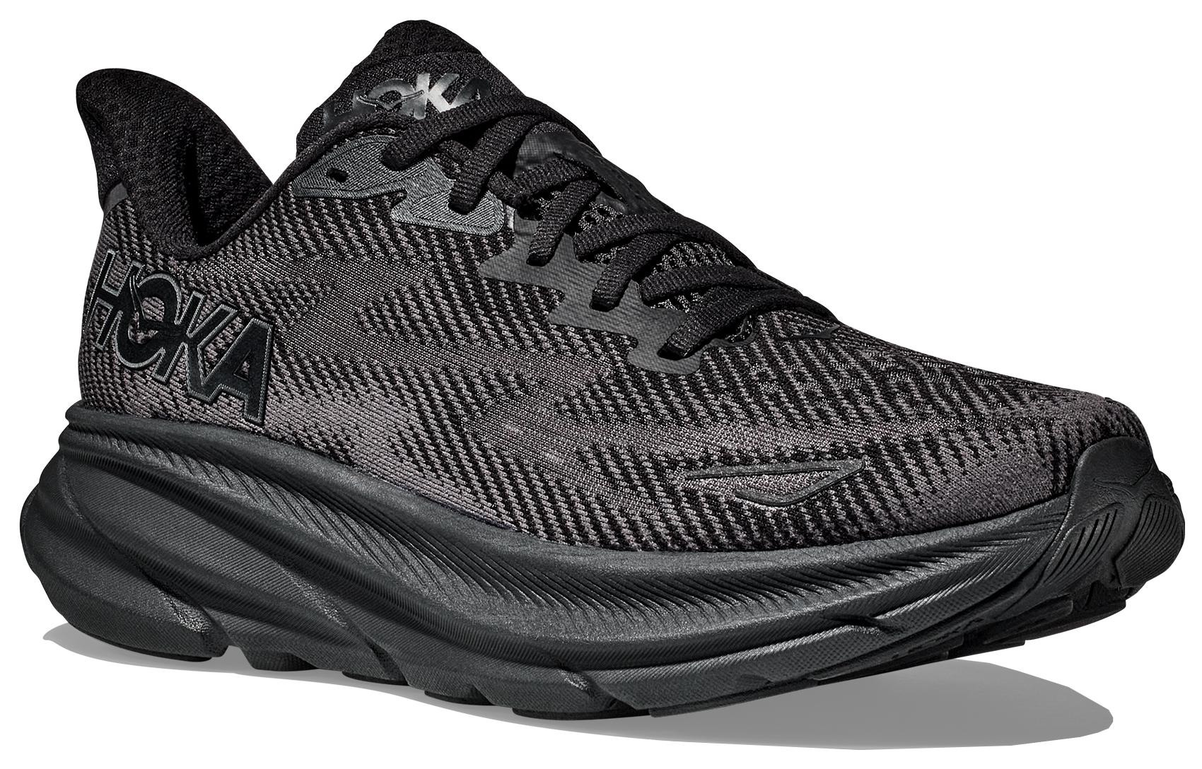 (WMNS) Hoka One One Clifton 9 'Triple Black' 1127896-BBLC - 5