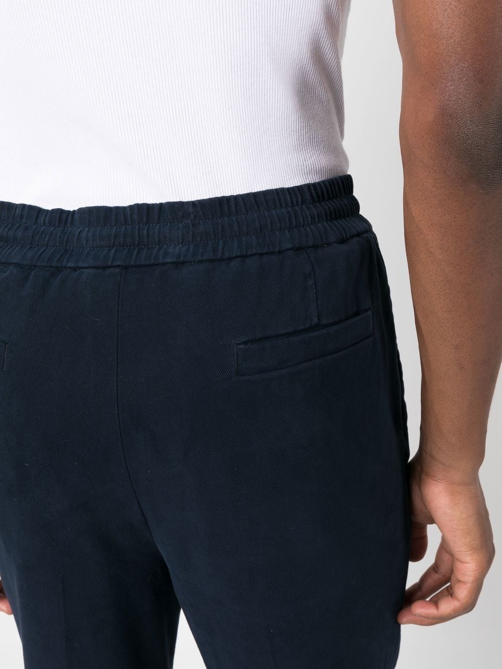 drawstring-fastening chinos - 5