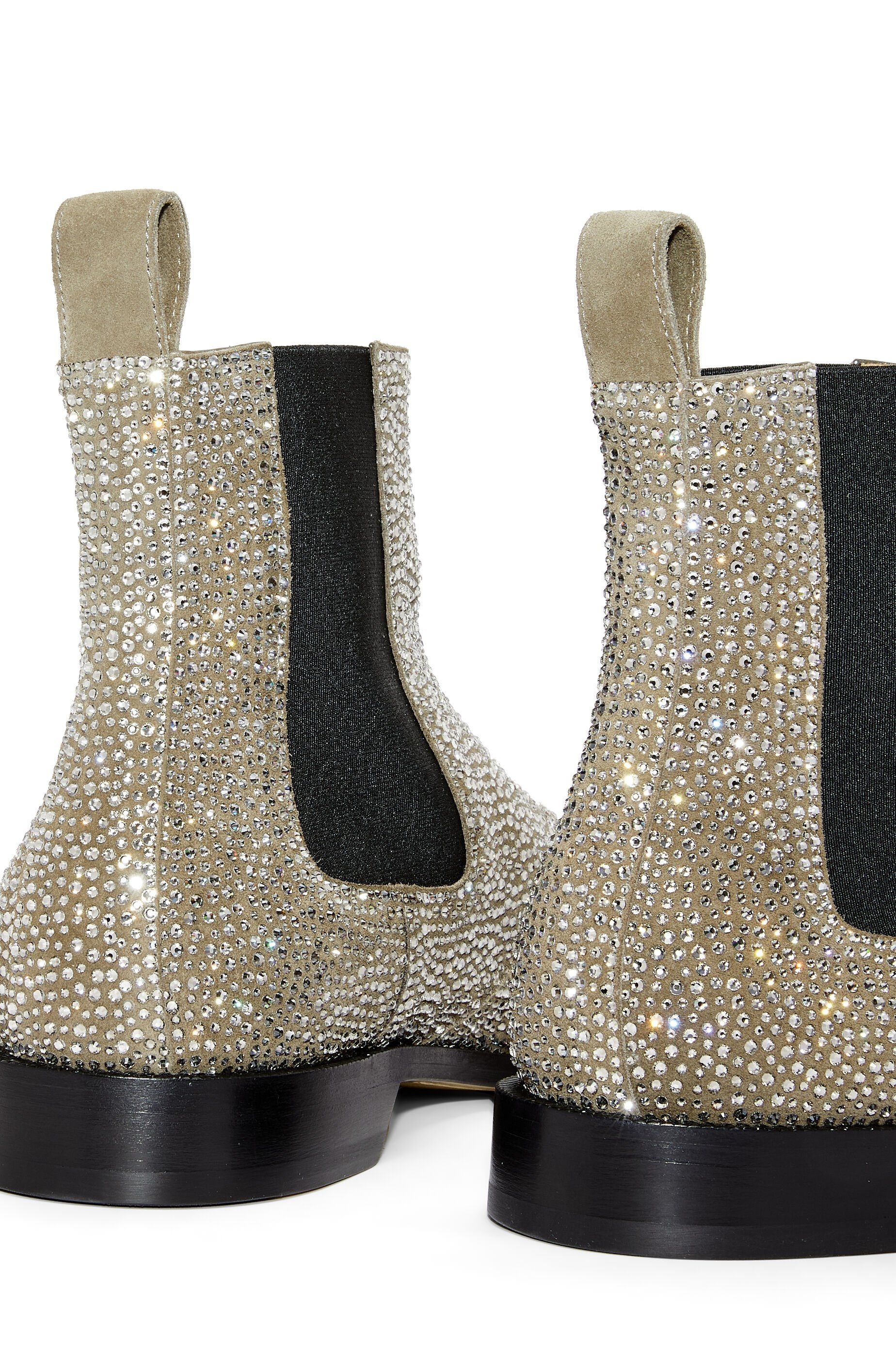 Campo Chelsea boot in suede calfskin and rhinestones - 4