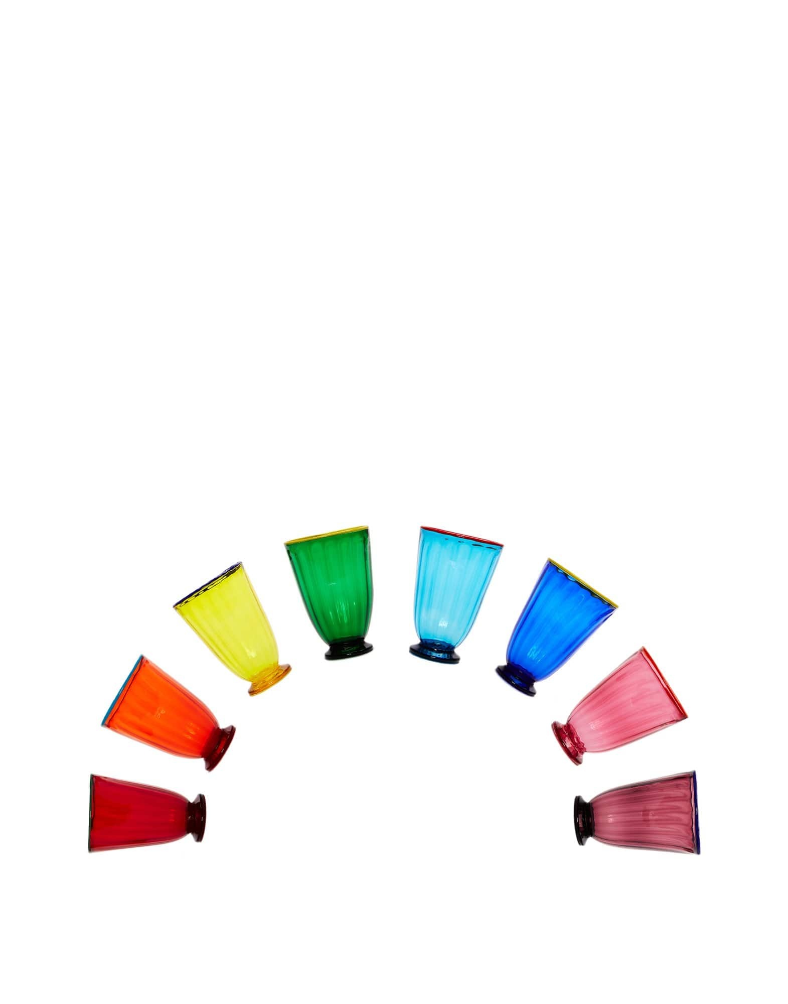 Rainbow Glasses Set Of 8 - Mix - 5