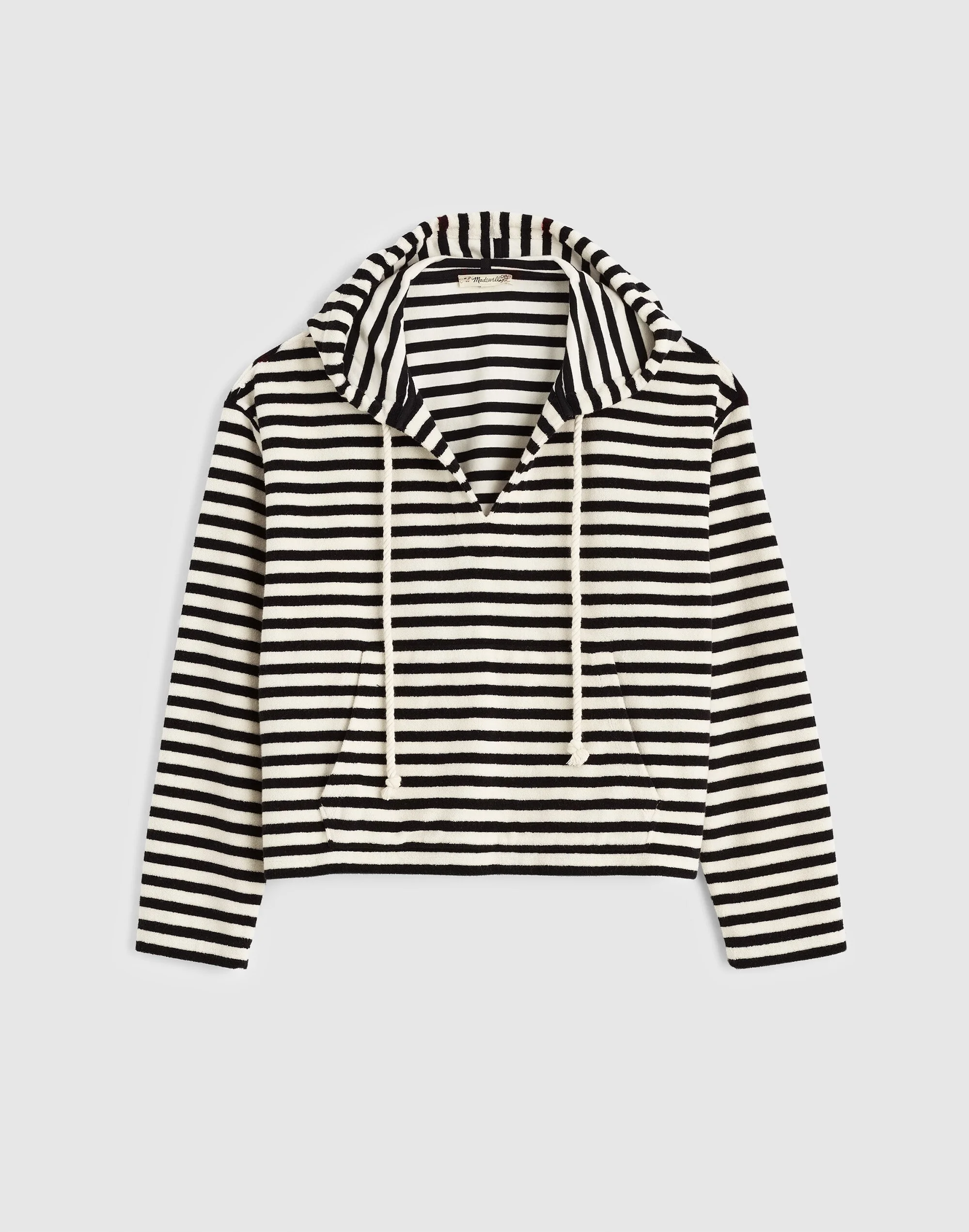 Drawstring Hoodie in Terry - 1