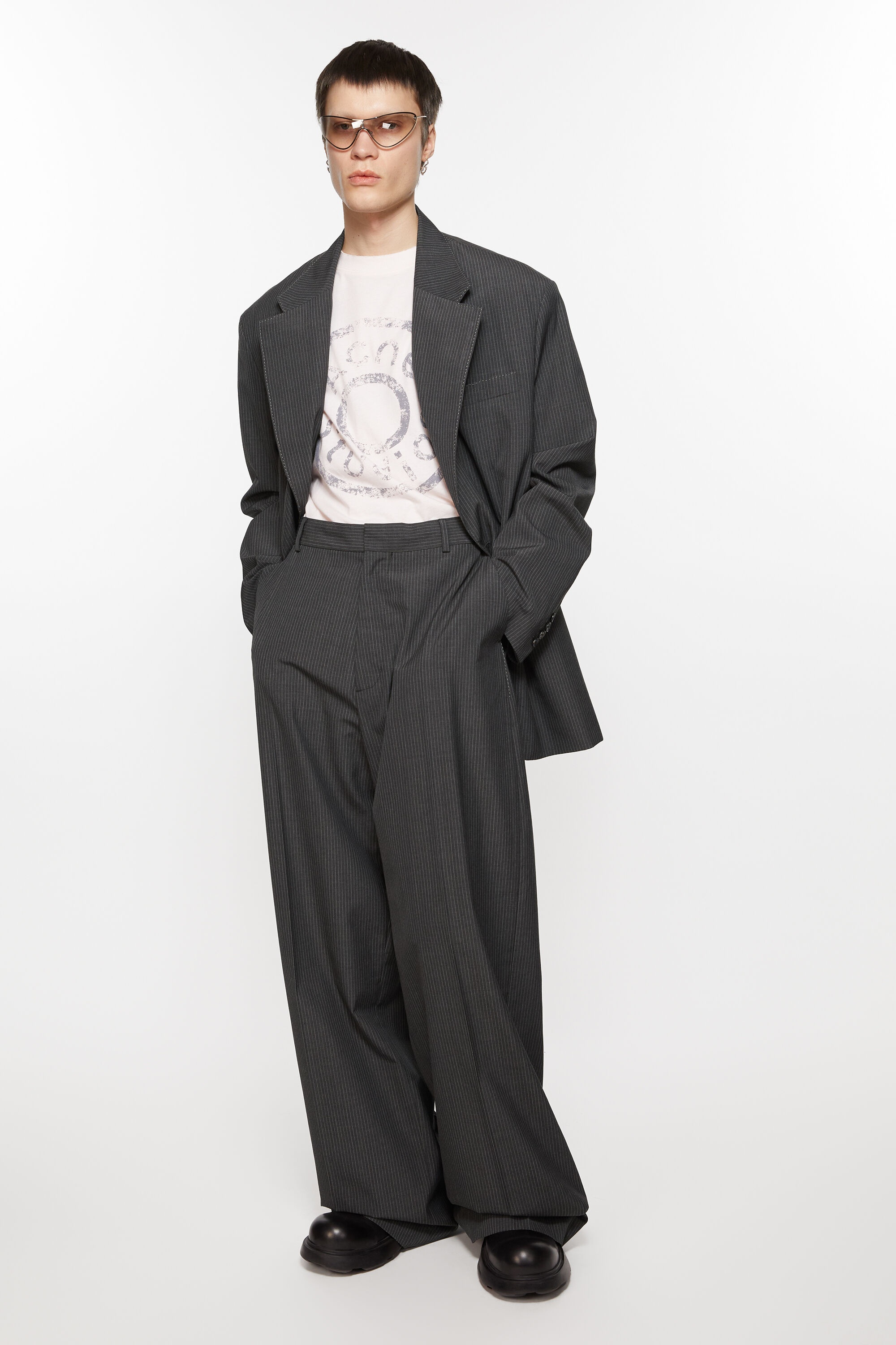 Tailored trousers - Anthracite grey - 4