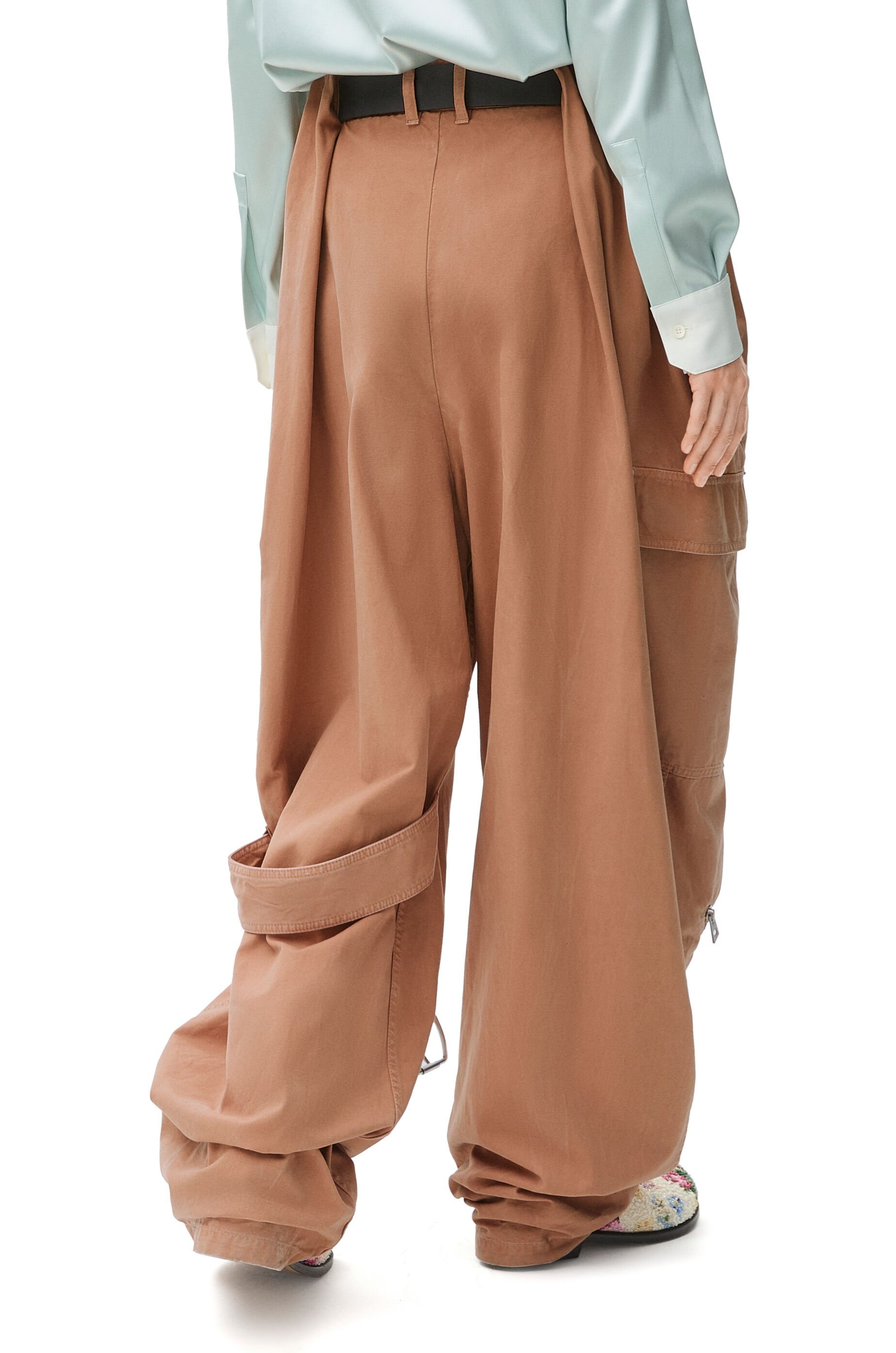 Balloon cargo trousers in cotton - 4