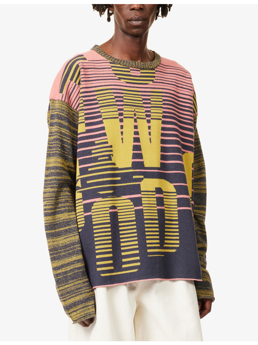Patterned Long-Sleeves Knitted Jumper - 3