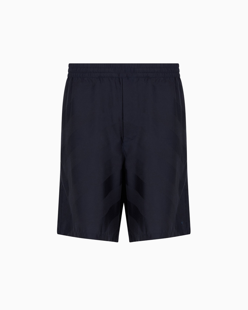 ASV all-over patterned Lyocell Bermuda shorts with an elasticated waist 1