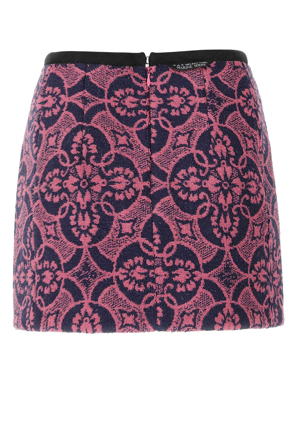 Marine Serre Women Embroidered Cotton And Polyester Mini Skirt - 2