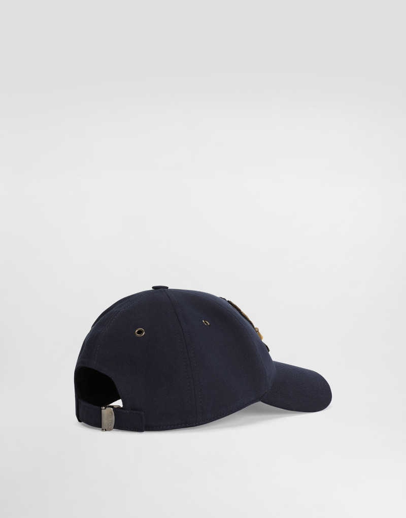 Dolce & Gabbana Washed-effect drill baseball cap outlook
