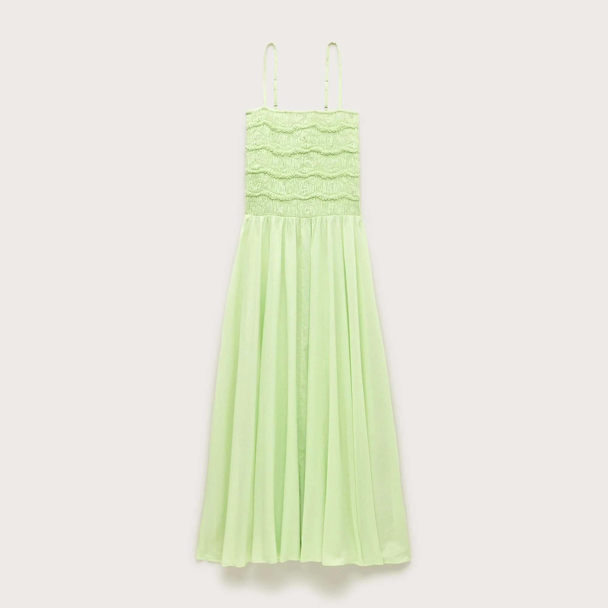 Wave maxi dress in cotton voile - 1