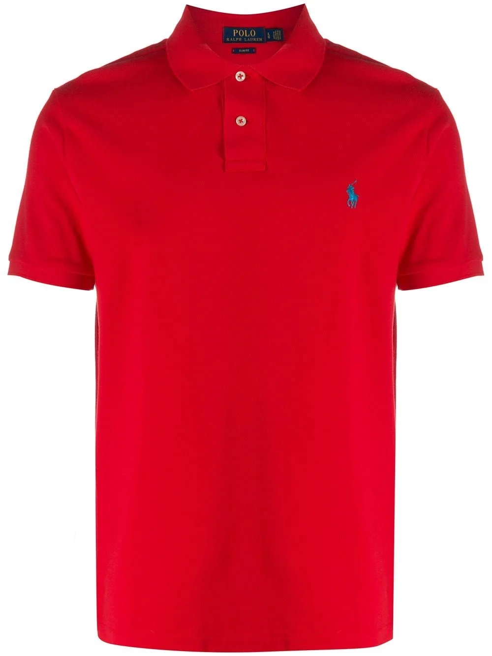logo embroidered polo shirt - 1