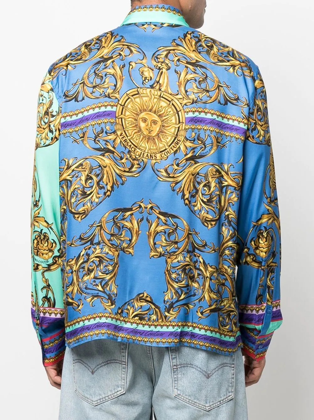 barocco-print long-sleeve shirt - 4