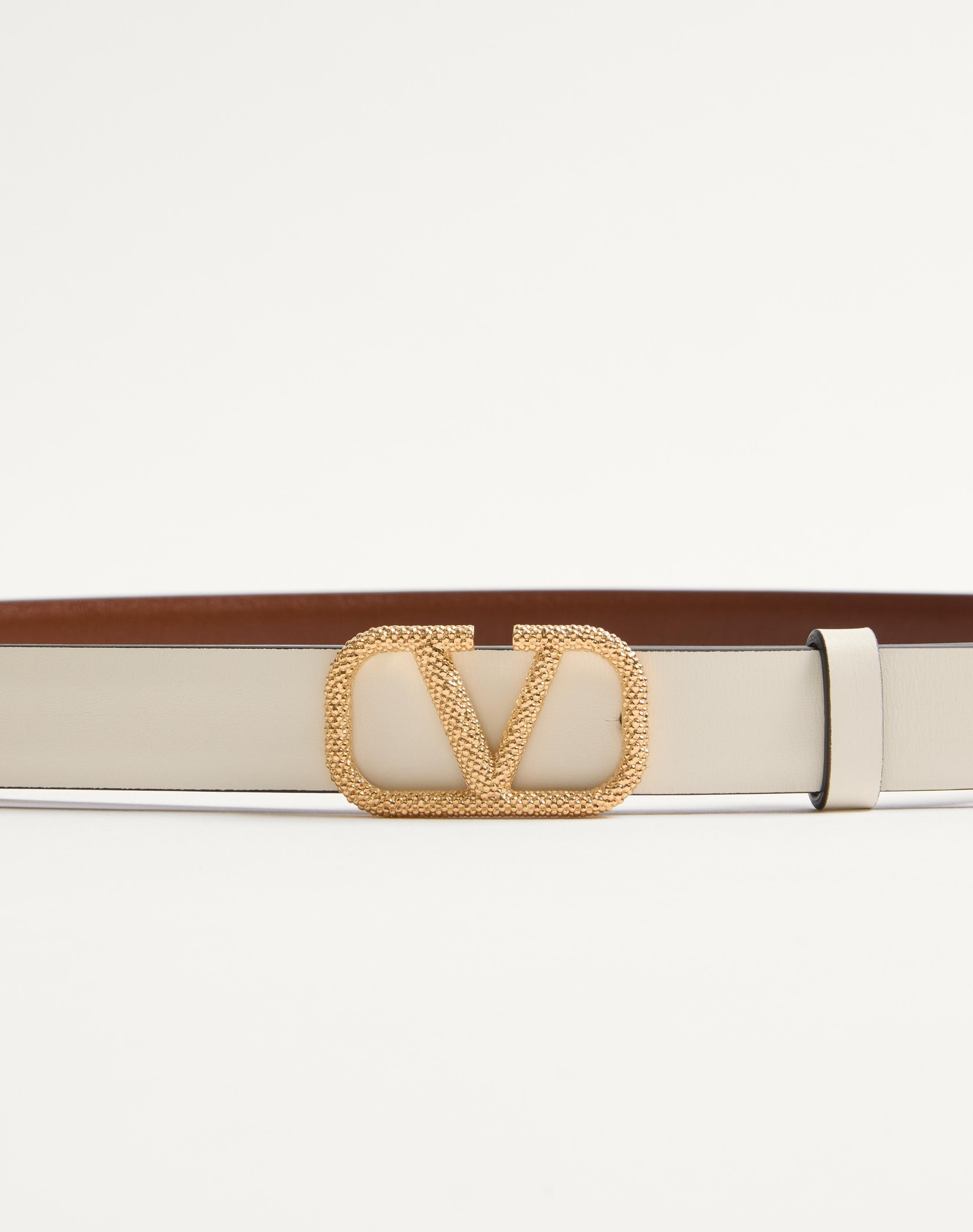 VLOGO SIGNATURE REVERSIBLE BELT IN 20 MM CALFSKIN - 2