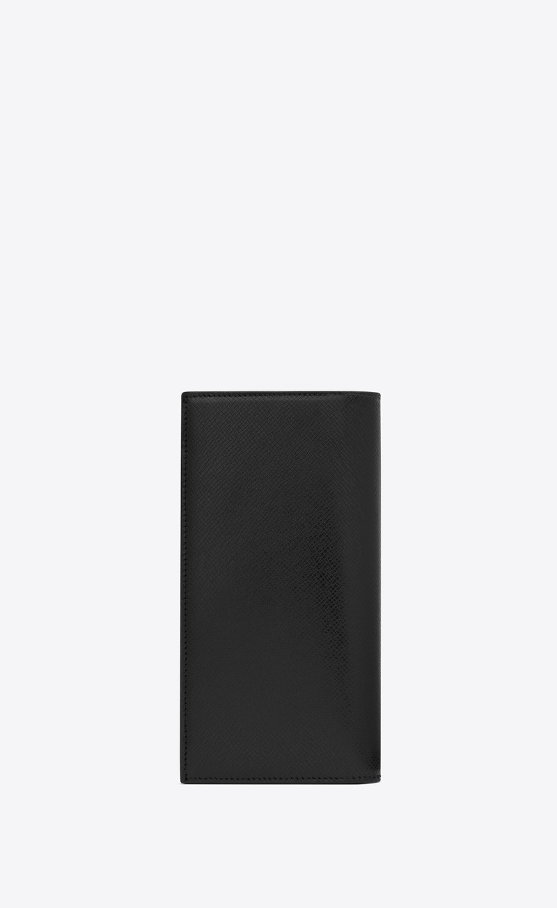 SAINT LAURENT saint laurent paris continental wallet in coated bark leather outlook